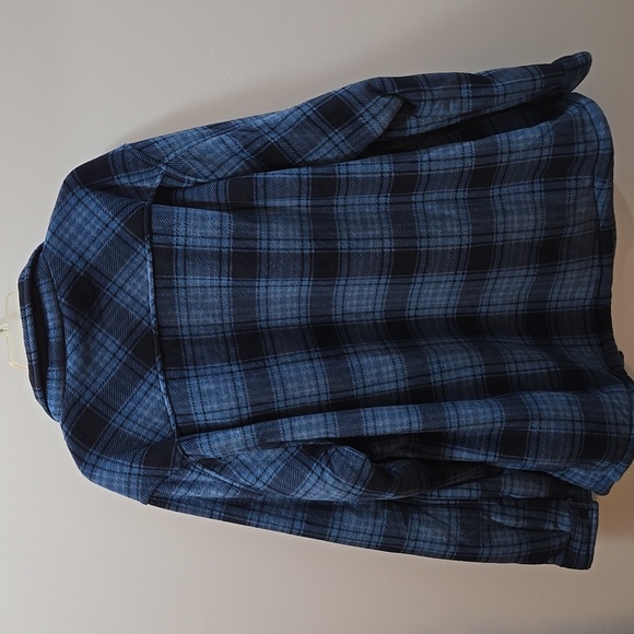 Members Mark Mens Sherpa Lined Blue Plaid Button-Up Jacket XXL NWT 💙💙💙 - Picture 8 of 8